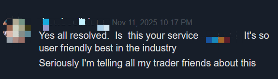 Customer Review - Positive feedback about PickMyTrade automated trading
